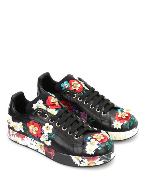 dolce gabbana sneakers flowers|dolce & gabbana sneakers prices.